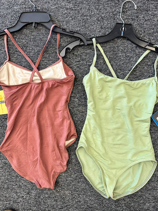 New Leotard Harmonie HW301 Adult Small/Medium Cami Crossing Ribbed Lycra Ballet Jazz Pointe (Copy)