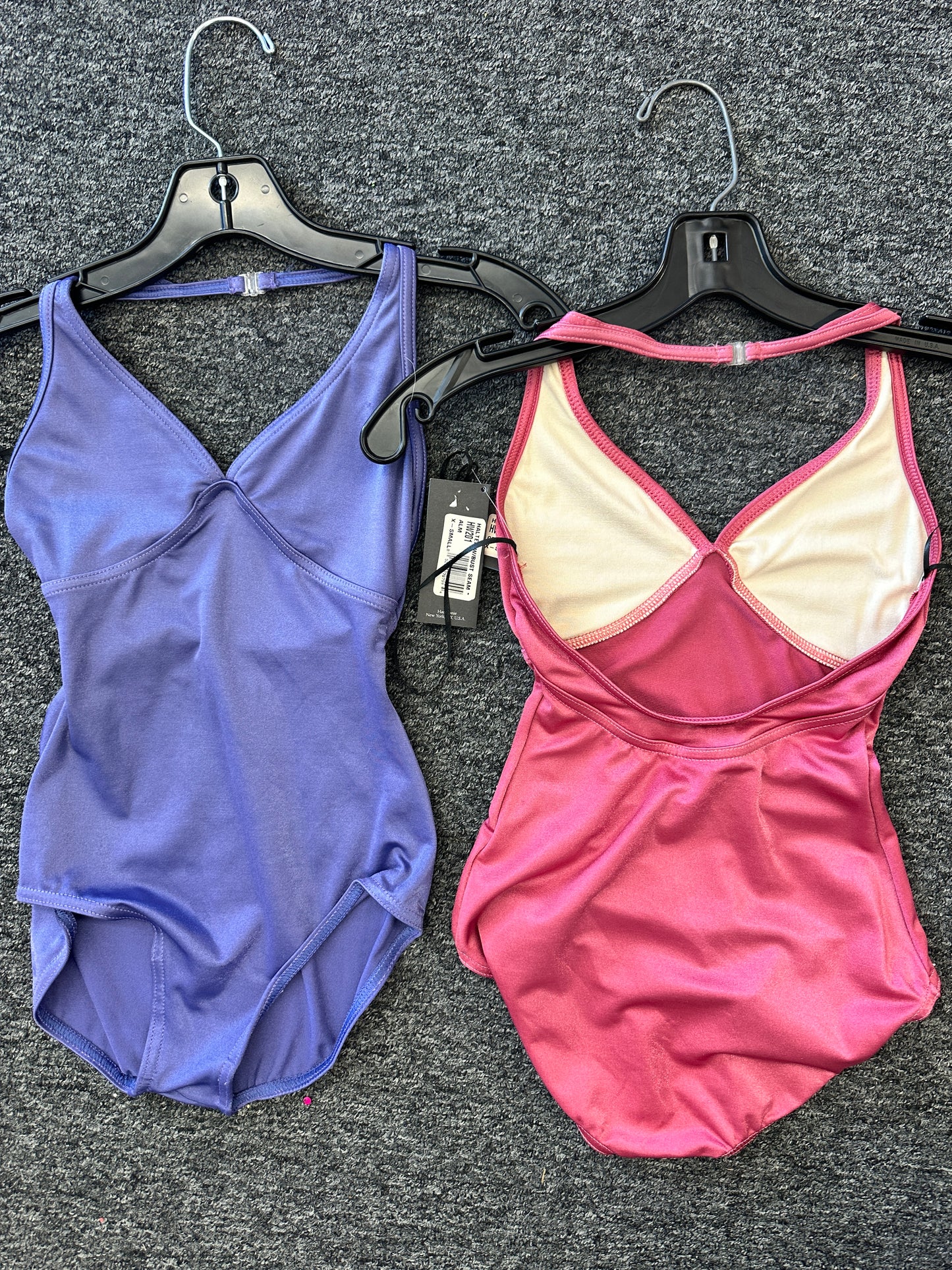 New Leotard Harmonie HW201 in XS Adult Halter Silky Look Lycra Ballet Jazz Pointe