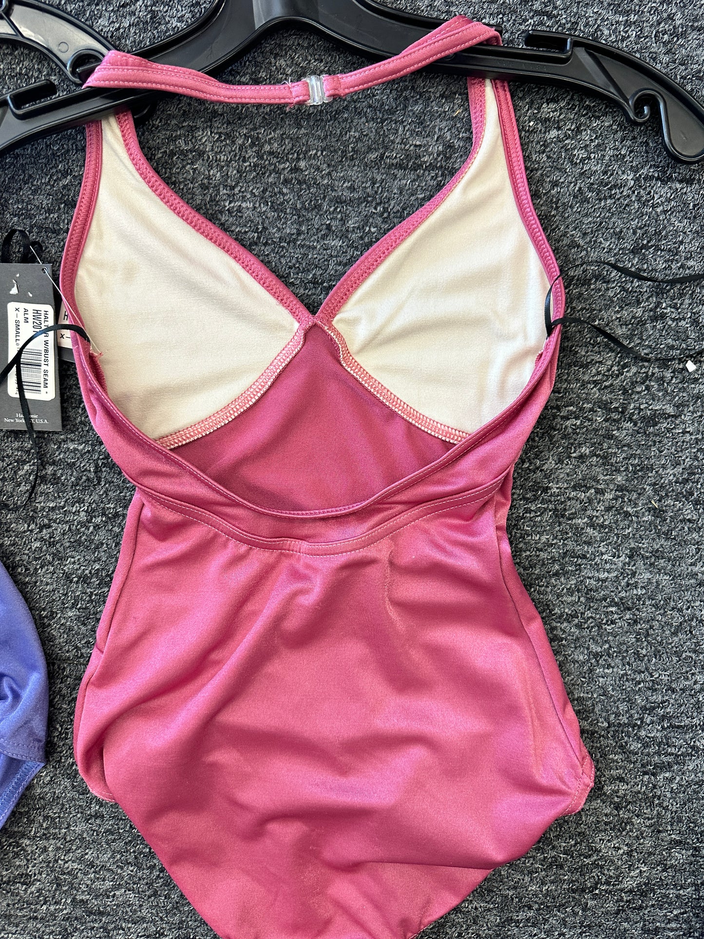 New Leotard Harmonie HW201 in XS Adult Halter Silky Look Lycra Ballet Jazz Pointe