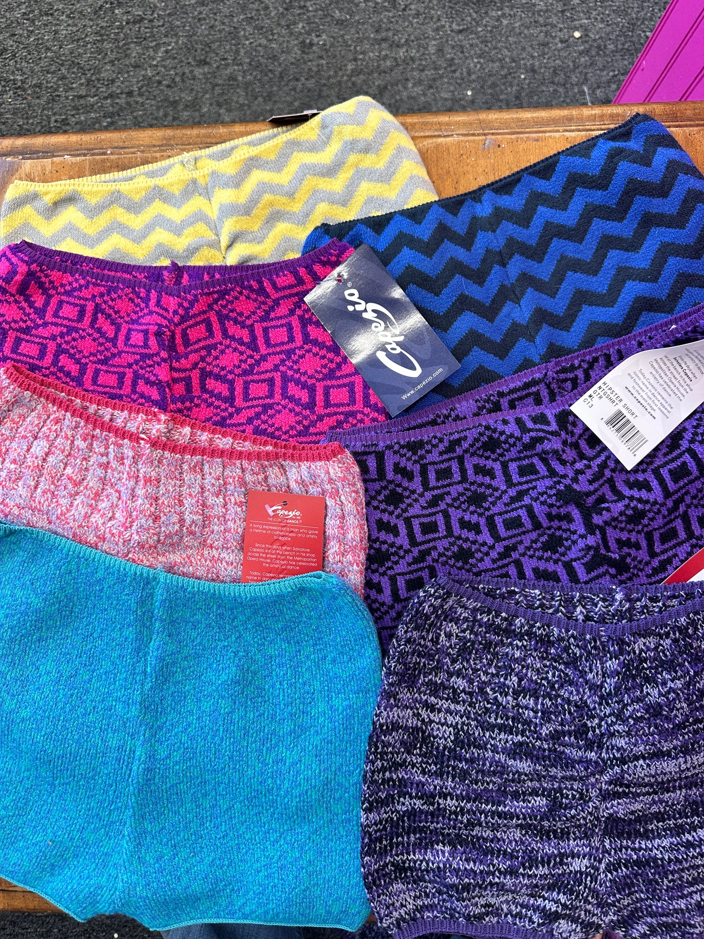New Knit Shorts Capezio Variety of Prints Adult Sizes Ballet Pointe