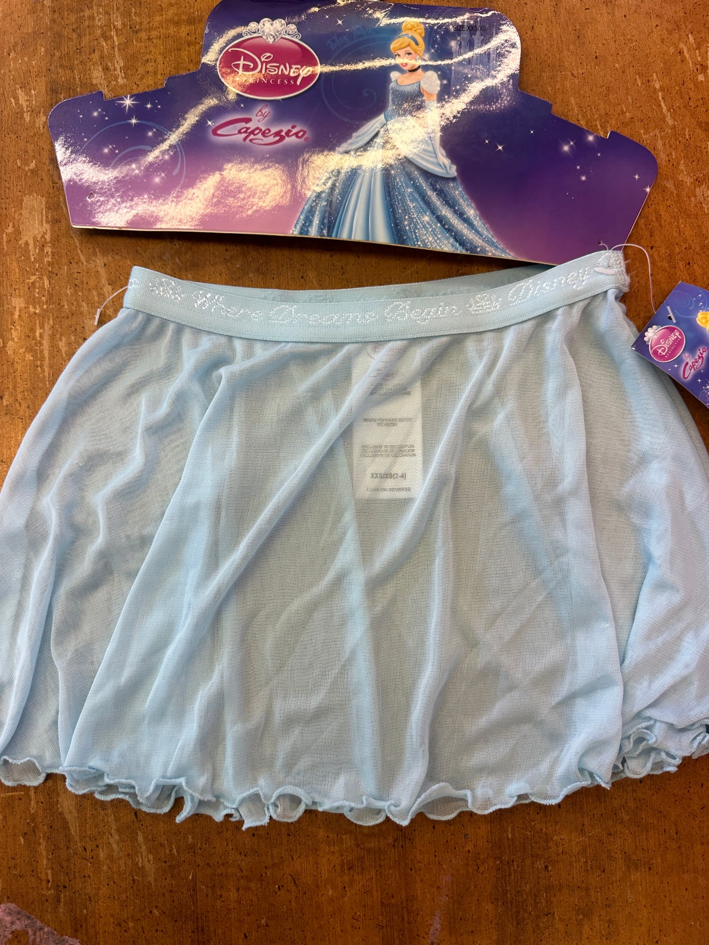 New Tutu Skirt Capezio DPR316C Lt Blue Cinderella Disney Ballet Tap