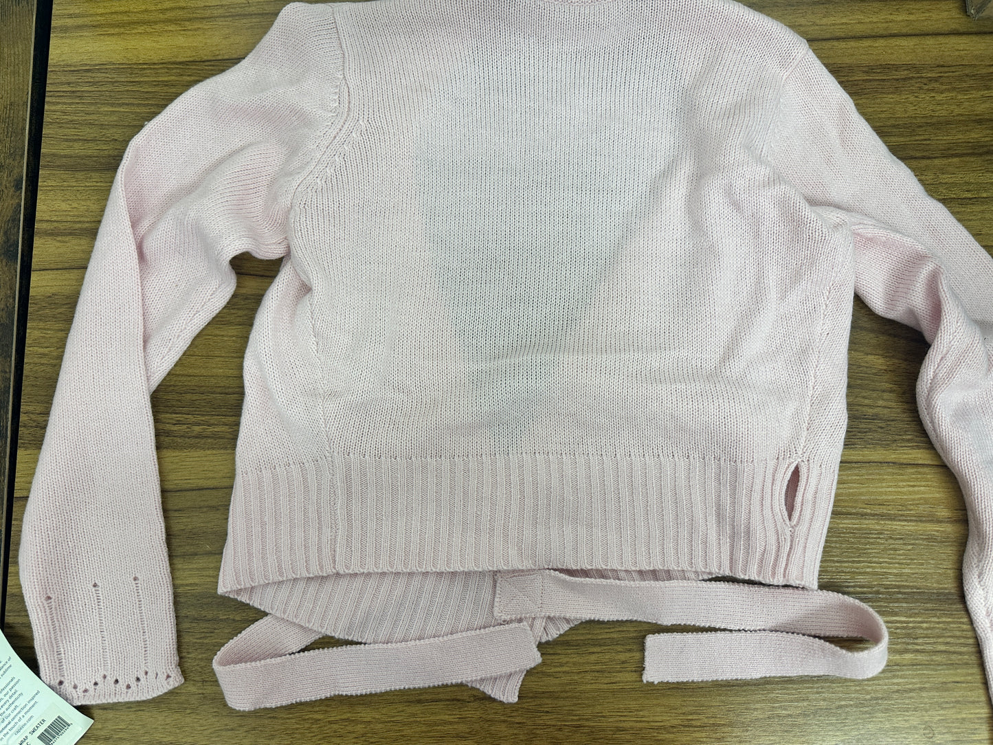 NEW Sweater Harmonie CS301C Large Child Pink Wrap Warm Up Ballet