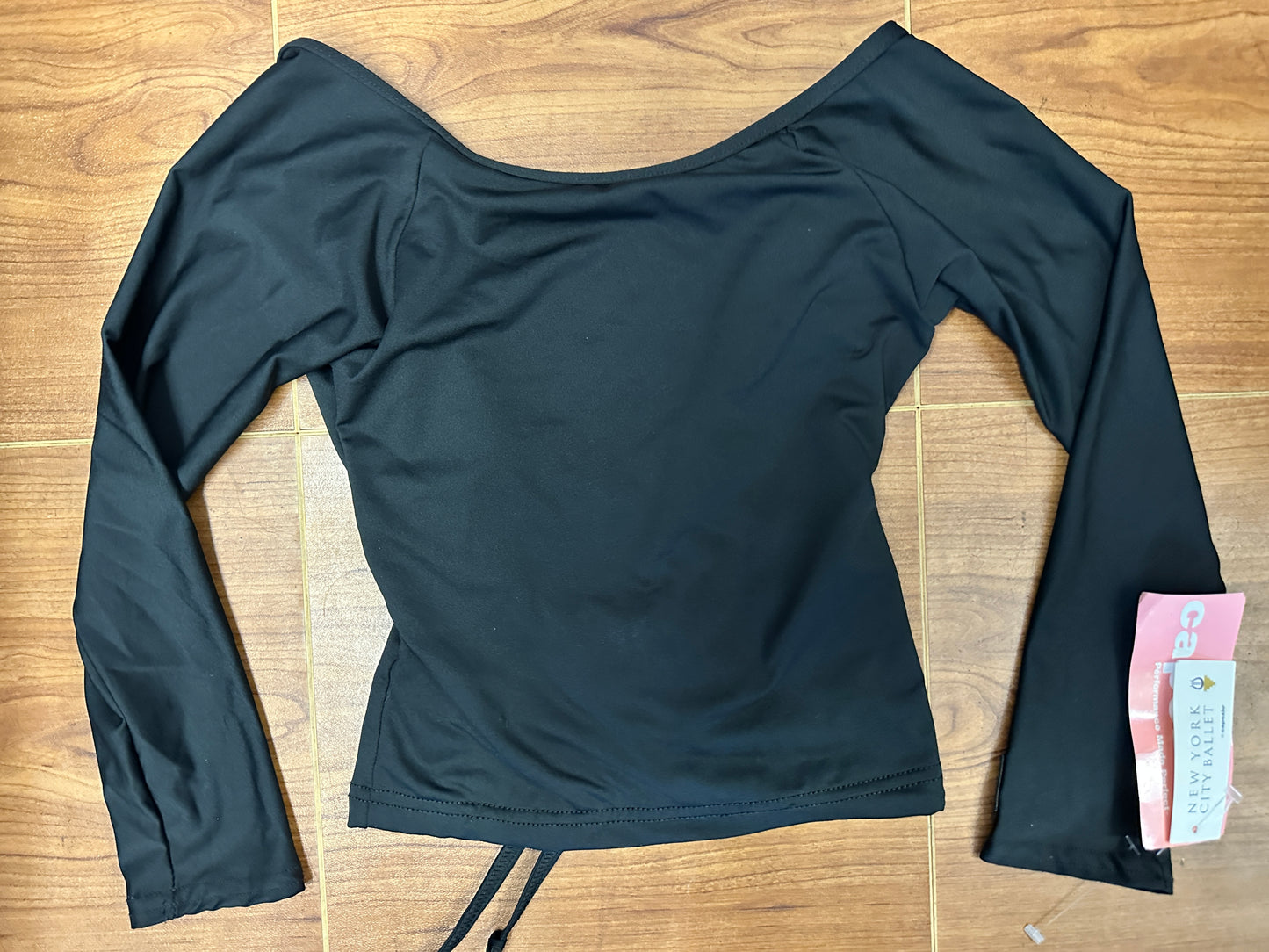 New Crop Top Capezio 7205 Black Petite Adult (XS) Jazz Clogging Tap