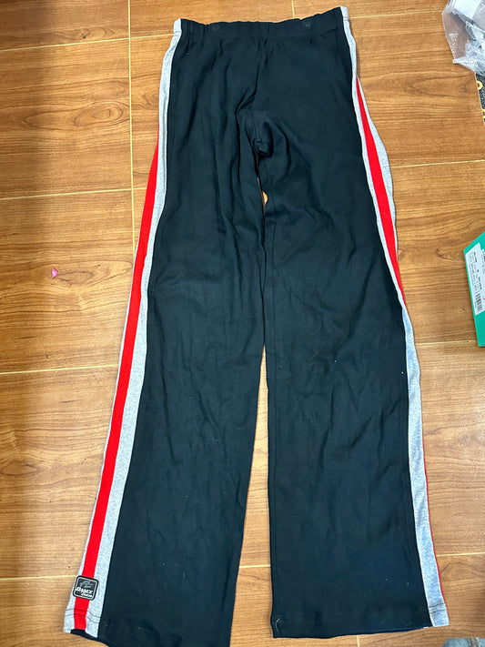 New Pants Dance Team Black Red Says Large fits Small Adult Jazz Tap Ballet Pointe