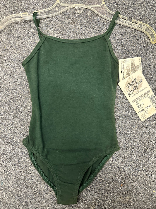 NEW Leotard Body Wrappers 124R Child 6x-7 Camisole Hunter Green Ballet Tap