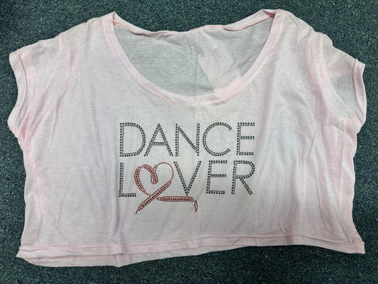 New T-Shirt Heart & Soul DA341 Dance Lover Adult Baggie Pinik Ballet Jazz Modern