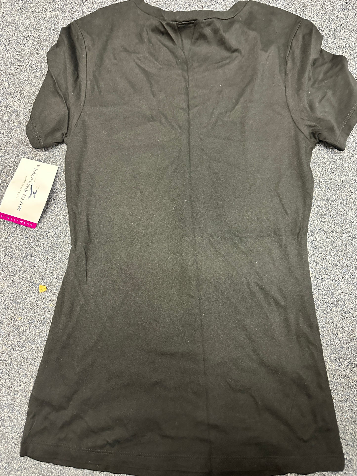 New T-Shirt Motionwear 1786 Danser Merci Beaucoup Small Adult Black Ballet Competition