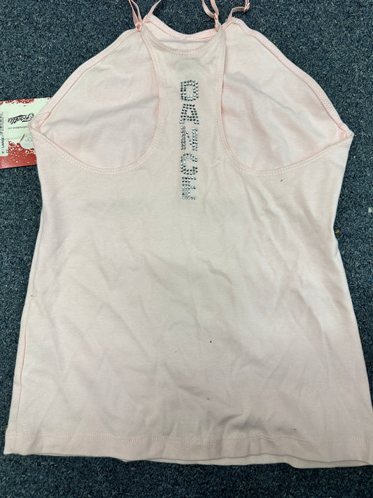 New Cami Top Frontline 100427 Pink Dance Stones X-Large Adult Ballet Tap Jazz
