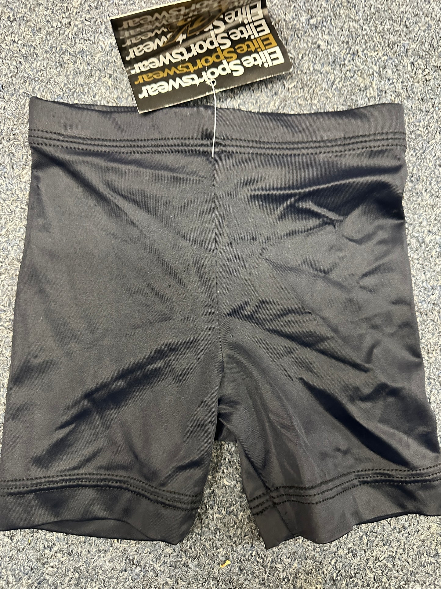 New Shorts GK Elite 1419 Child Sizes Blue or Black Lycra Gymnastics Ballet Tap Jazz