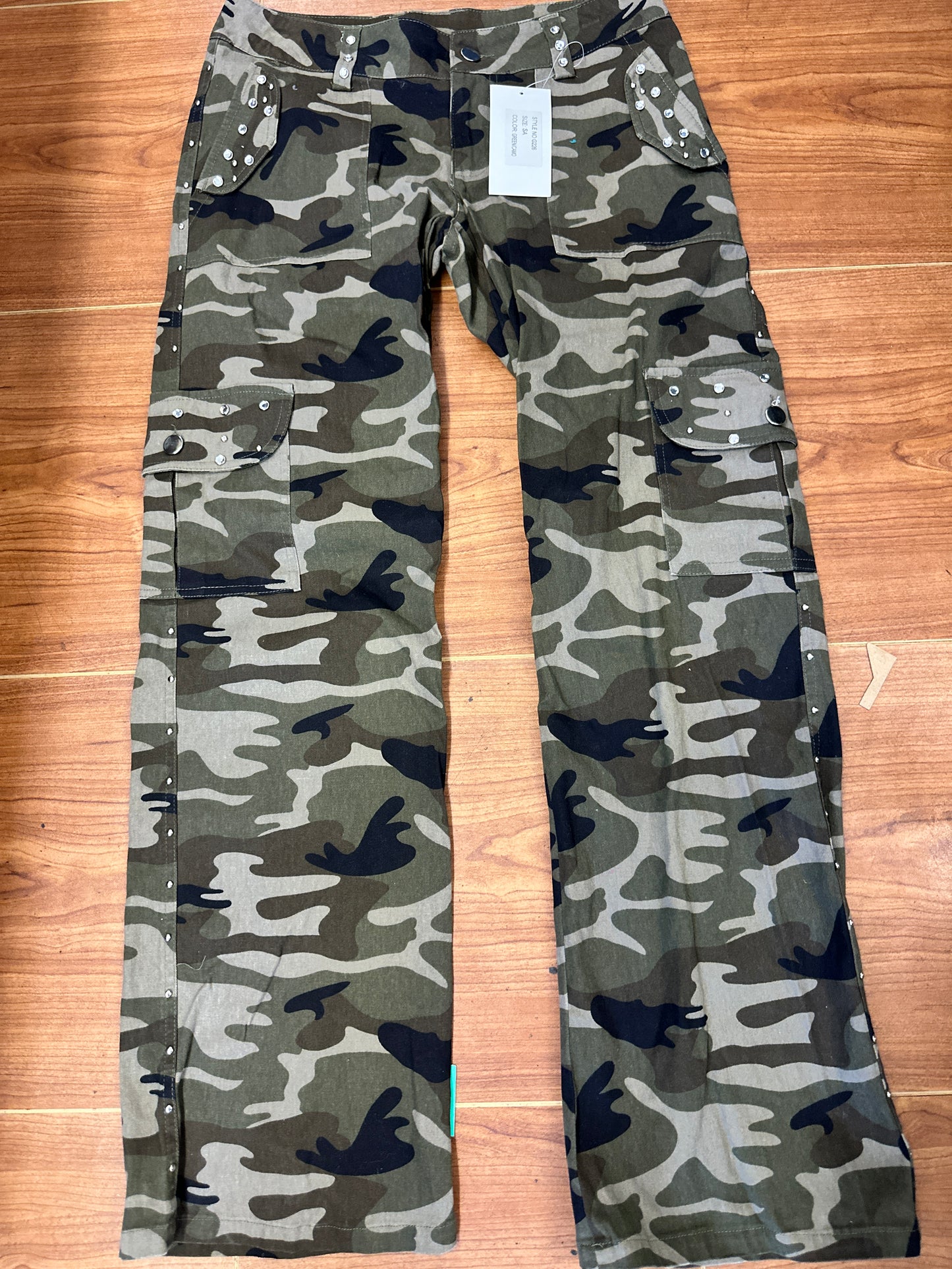 New Pants Gia-Mia G226 Camo Bling Small Adult Hip Hop Clogging Jazz
