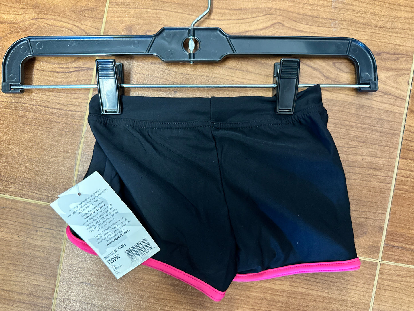 New Shorts Capezio T1005C XS Child Black Pink Jazz Hip Hop