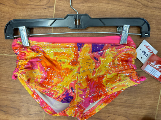 Shorts capezio 10152C Pink Yellow Large Child Jazz Hip Hop