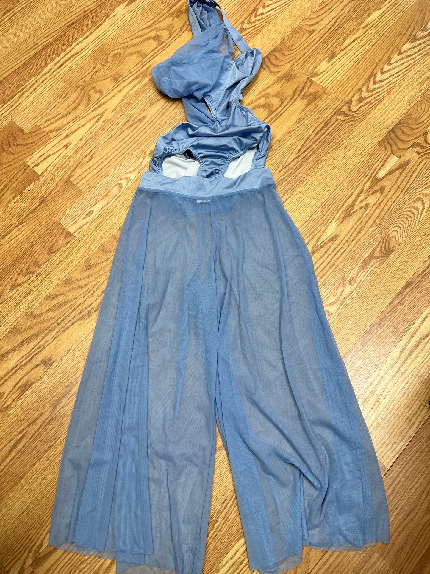 Pre-Owned Costume Medium Adult Blue Kelle 5404/3850 Sheer Contemporary Jazz Modern