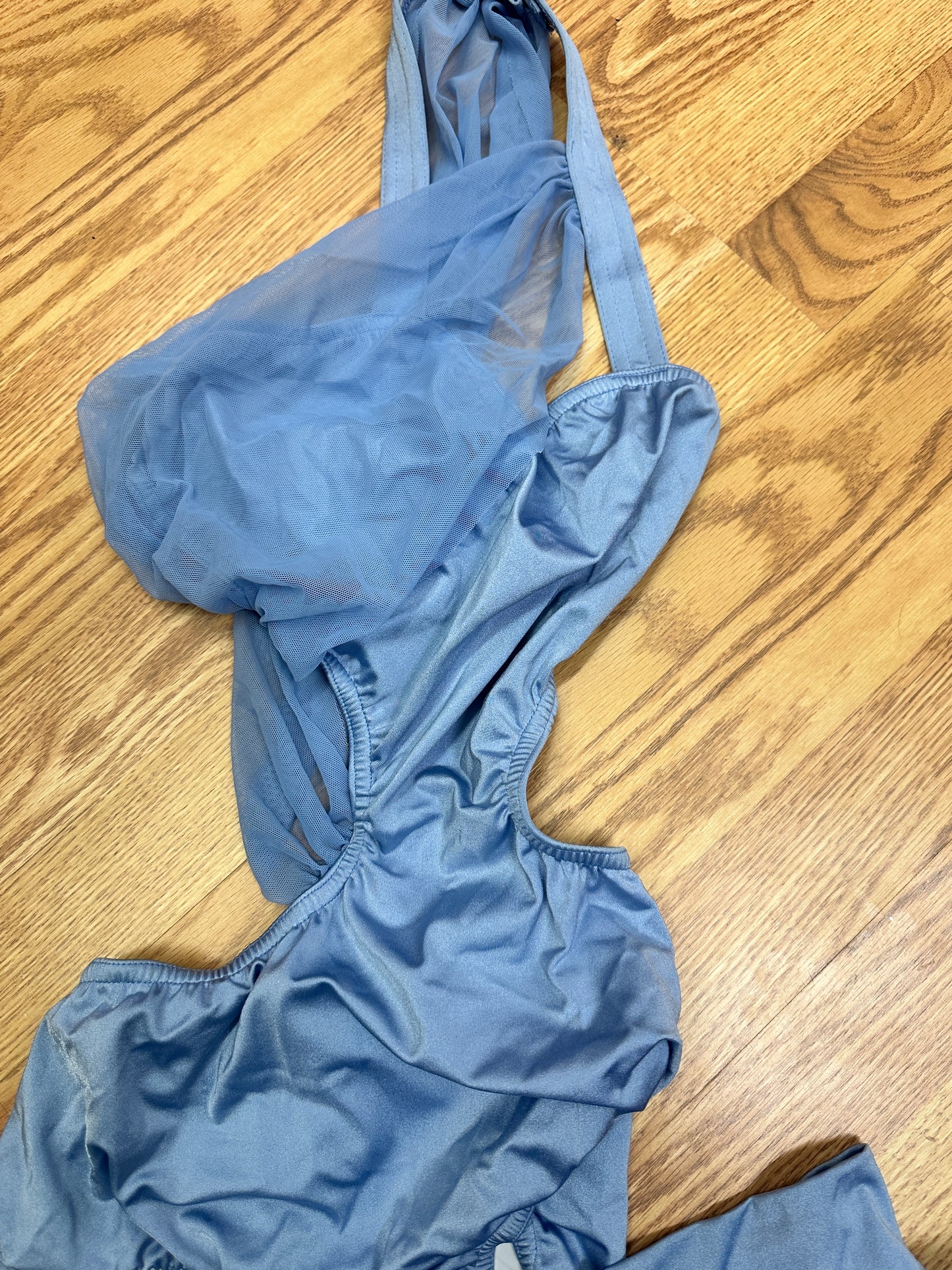 Pre-Owned Costume Medium Adult Blue Kelle 5404/3850 Sheer Contemporary Jazz Modern
