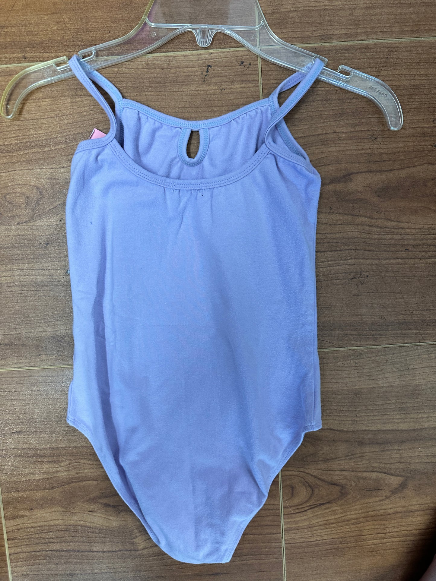 Pre-Owned Leotard Camisole Lavender XL Child Ballet Rhinestone Trim