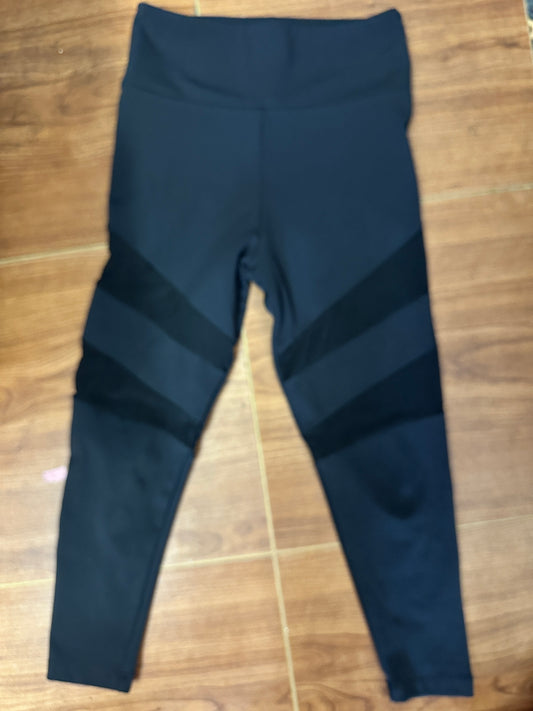 Pre-Owned Leggings Bloch Medium Child Blac with Mesh inserts Jazz