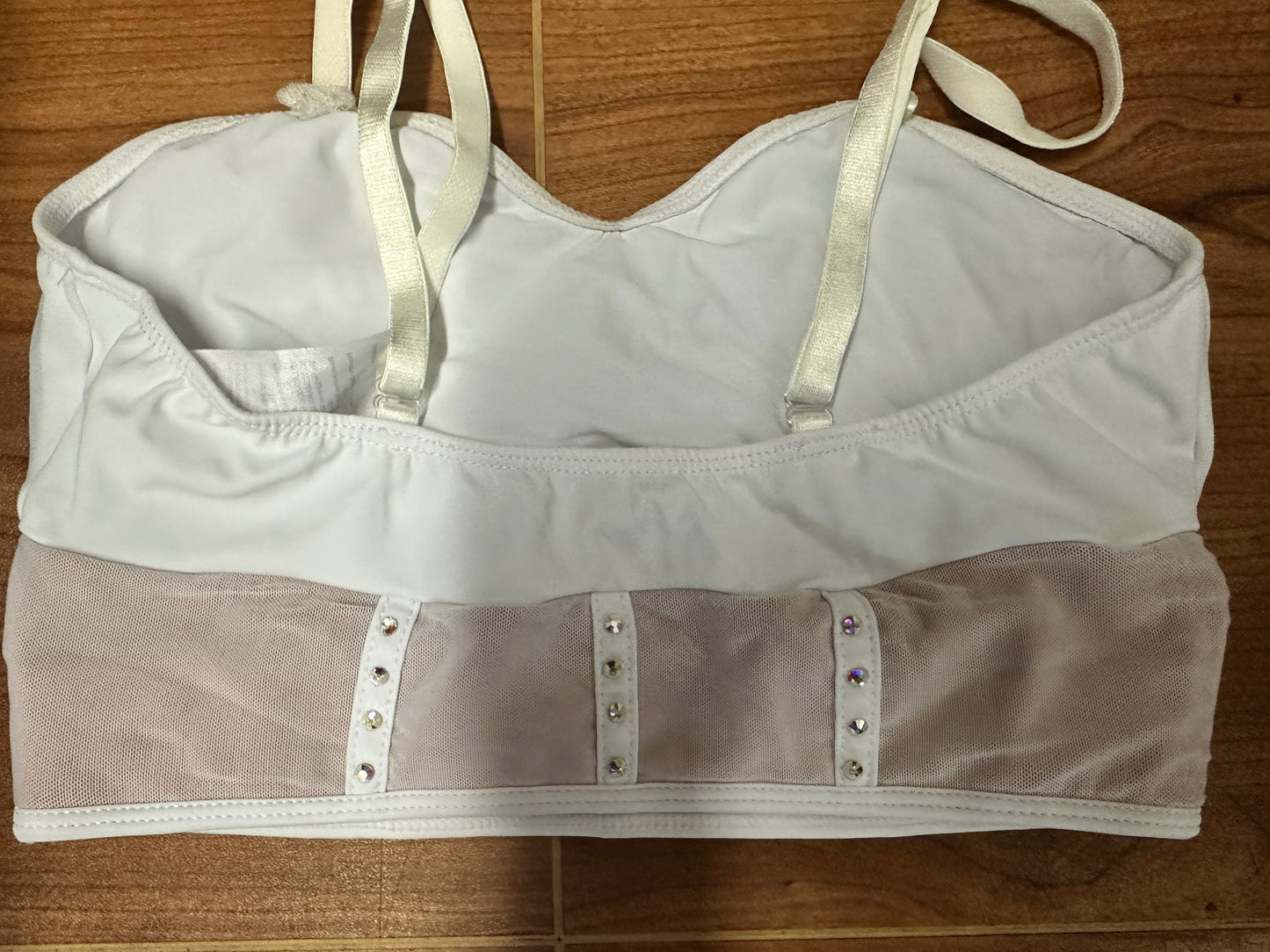 Pre-Owned Costume Small Adult White 10th House TH23128 ADDED STONES Jazz Lyrical Contemporary