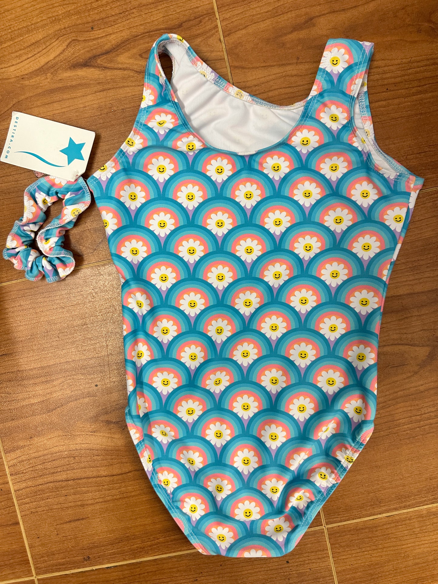 NEW Leotard Destira Child Medium Petal Party Tank Tumbling Acro