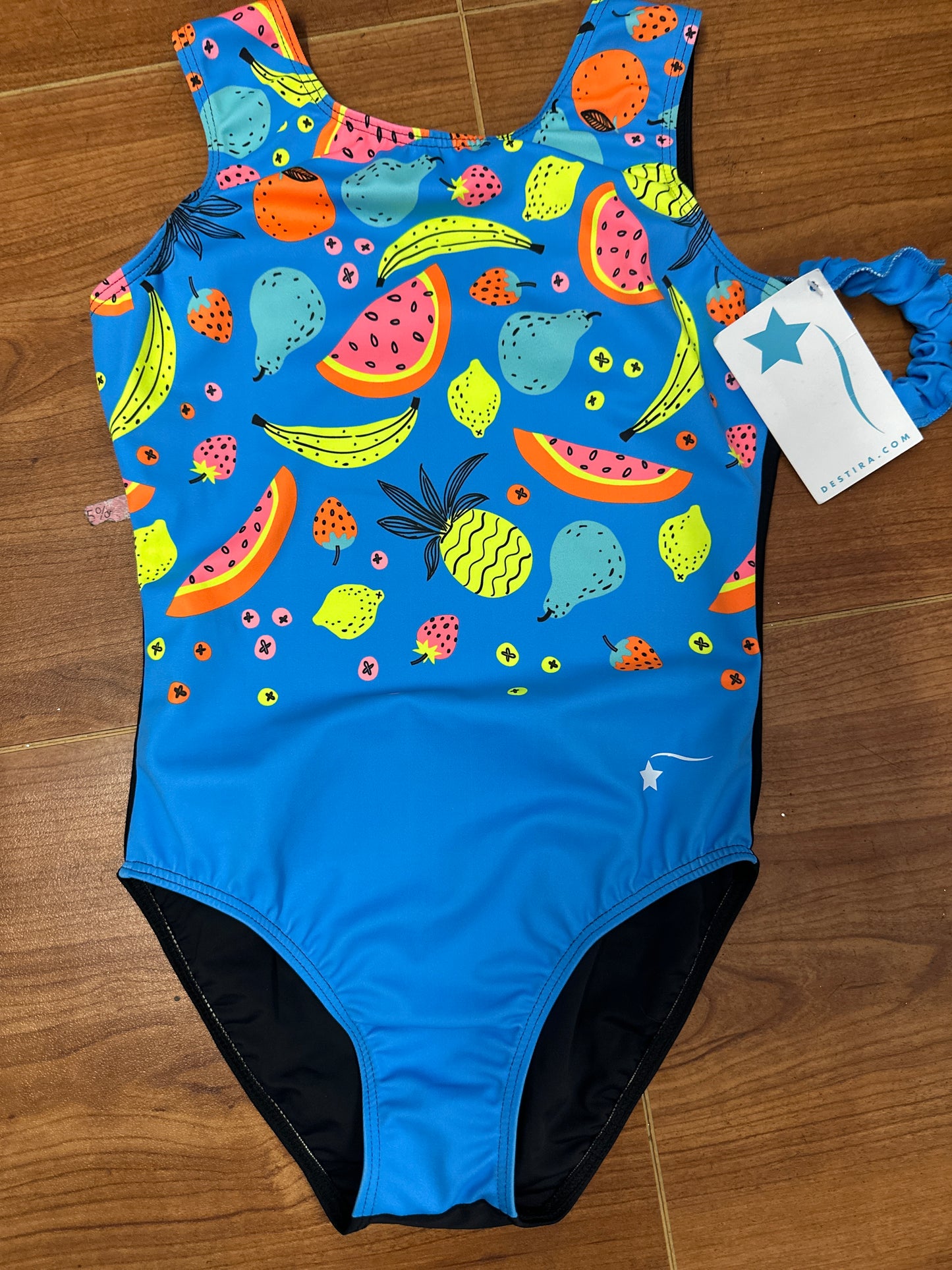 NEW Leotard Destira Child XL 12-14 Fruit Punch Tank Tumbling Acro