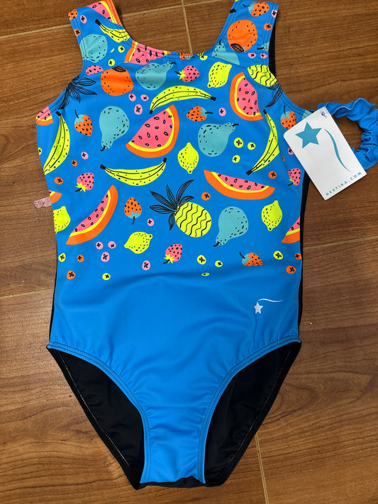 NEW Leotard Destira Child XL 12-14 Fruit Punch Tank Tumbling Acro