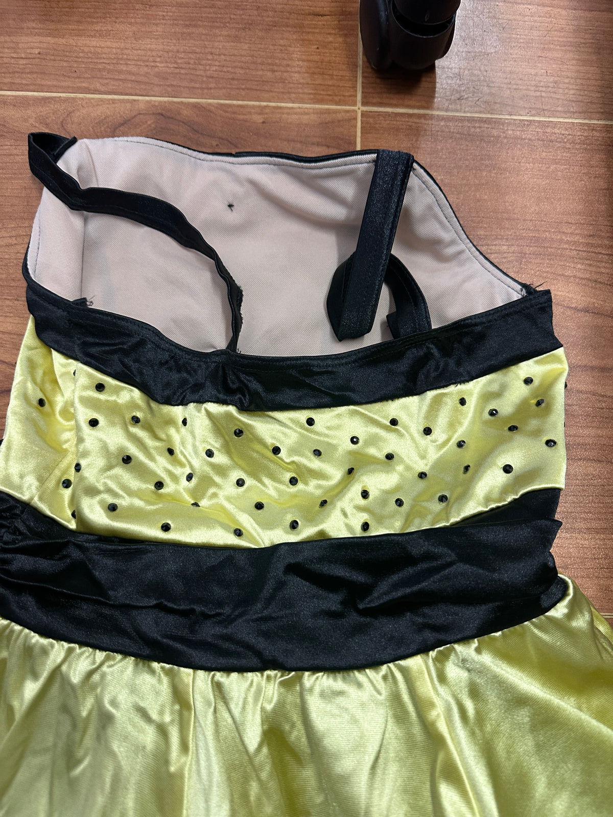 Pre-Owned Costume Weissman 9659 Large Child Yellow Dress Jazz