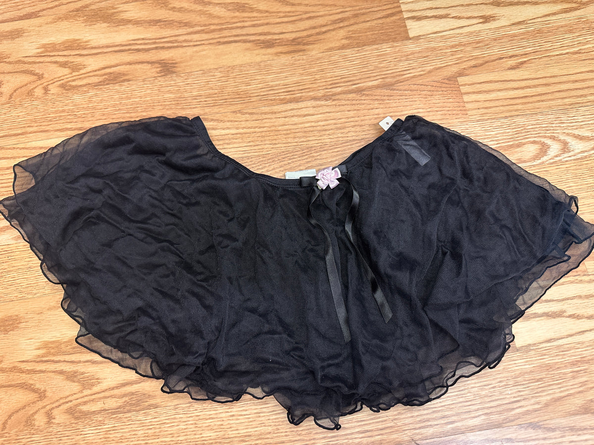 Pre-Owned Ballet Skirt Black Large Child Pull On Elastic Waist Pointe