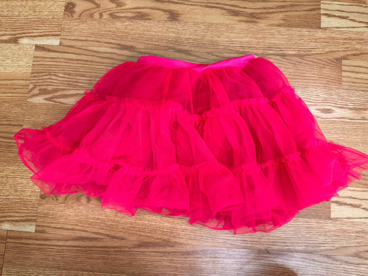 Pre-Owned Tutu w/Shorts Weissman  9110 6x-7 Child Hot Pink  Jazz Hip Hop (Copy)