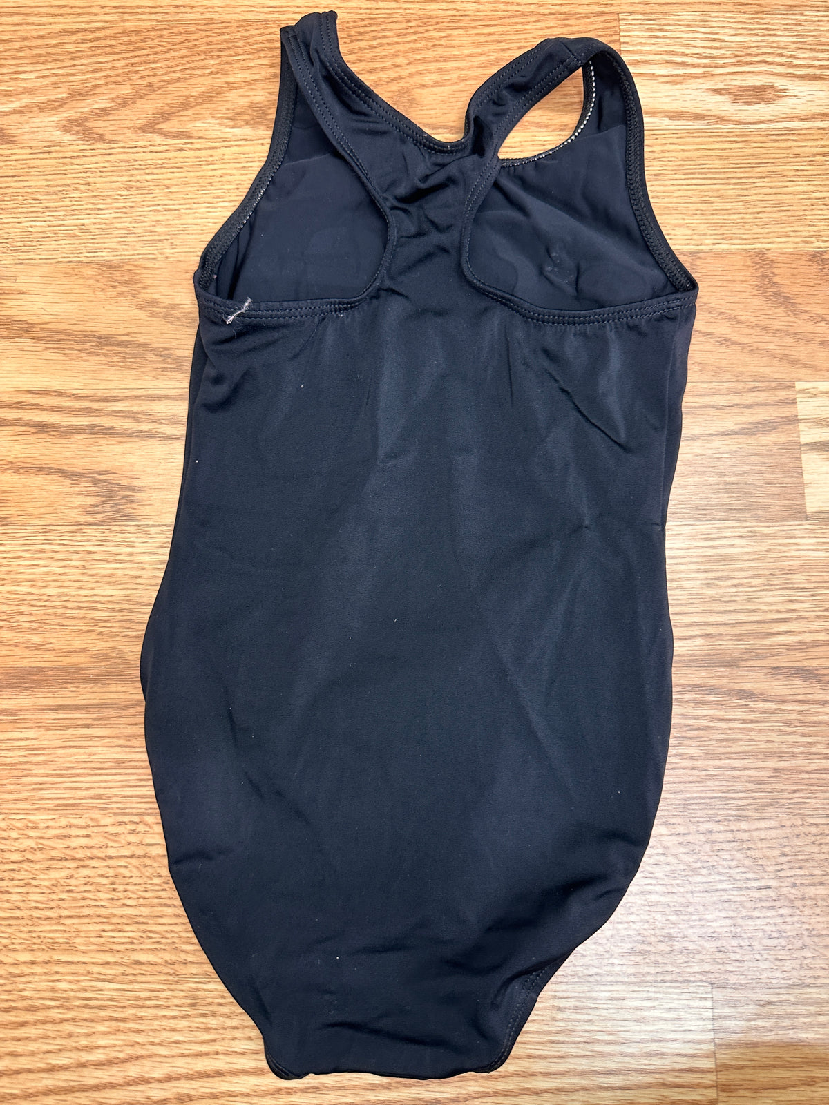 Pre-Owned Gymnastics Leotard GK Energy Kidz Medium Child Black Sparkle Acro Tumbling