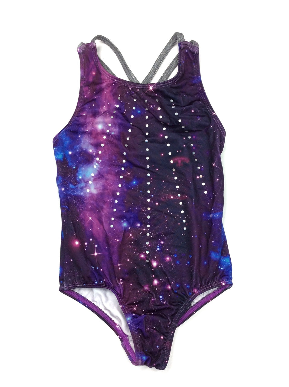 Pre-Owned Gymnastics Leotard More Than Magic XS Child 4-5 Purple Acro Tumbling