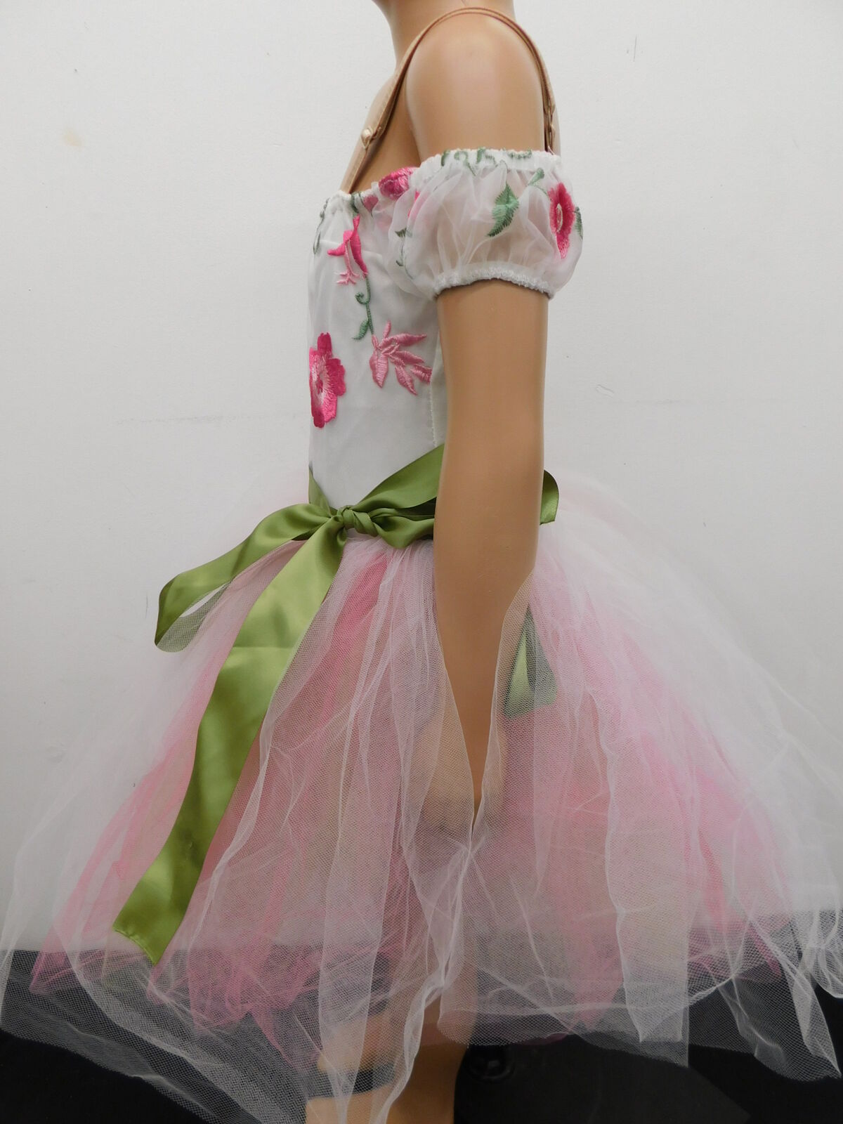 Pre-Owned Costume Costume Gallery   Small Child Pink Floral Tutu Dress Ballet