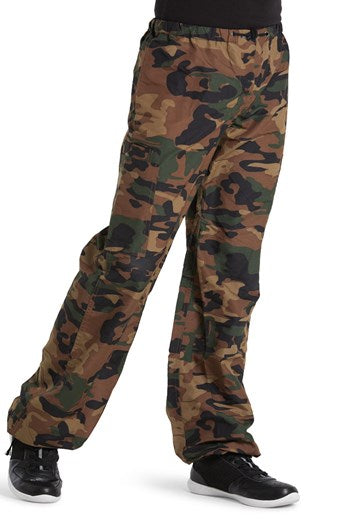 Pre-Owned Cargo Pants Urban Groove AH3729 Small Adult Brown Camo Hip Hop Jazz