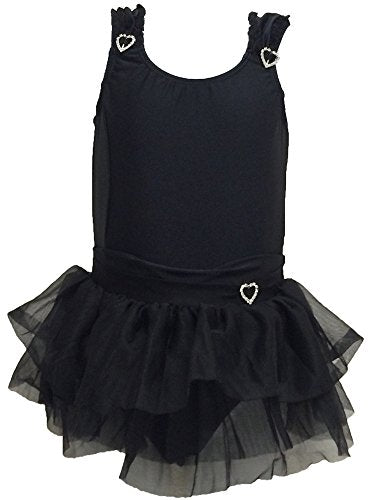 New Closeout Leotard Dress Danz N Motion 735 Child Small Heart Ruffle Ballet Tap