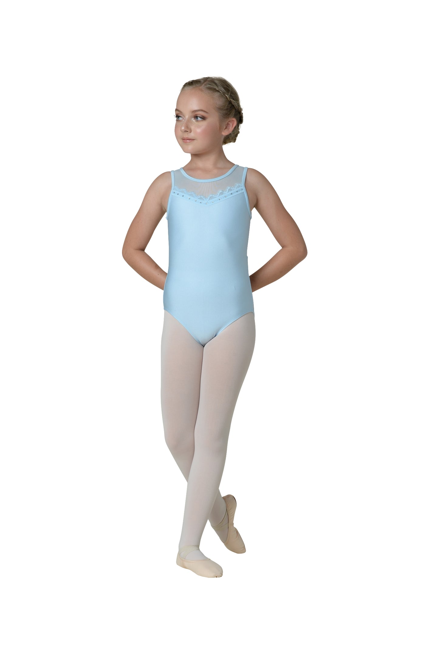 New Leotard Danz N Motion 22131C- Mesh Leotard