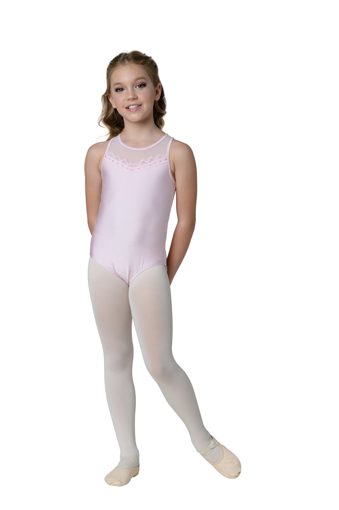 New Leotard Danz N Motion 22131C- Mesh Leotard