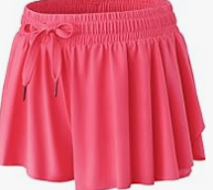 Pre-Owned Butterfly Shorts Liberty Pro   Medium Child Coral  Jazz Gymnastics Cheer