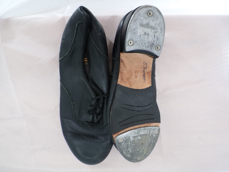 Pre-Owned Tap Shoes Bloch Adult 6M Oxford Leather Lace Up Full Sole
