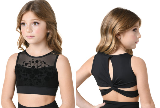 New Crop Top Sports Bra 22306C-Crop Tank 12-14