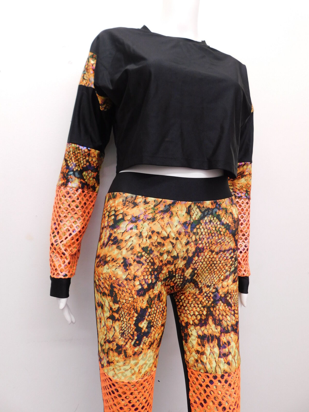 Pre-Owned Costume Double Platinum  EL186 Small Adult Orange  Jazz
