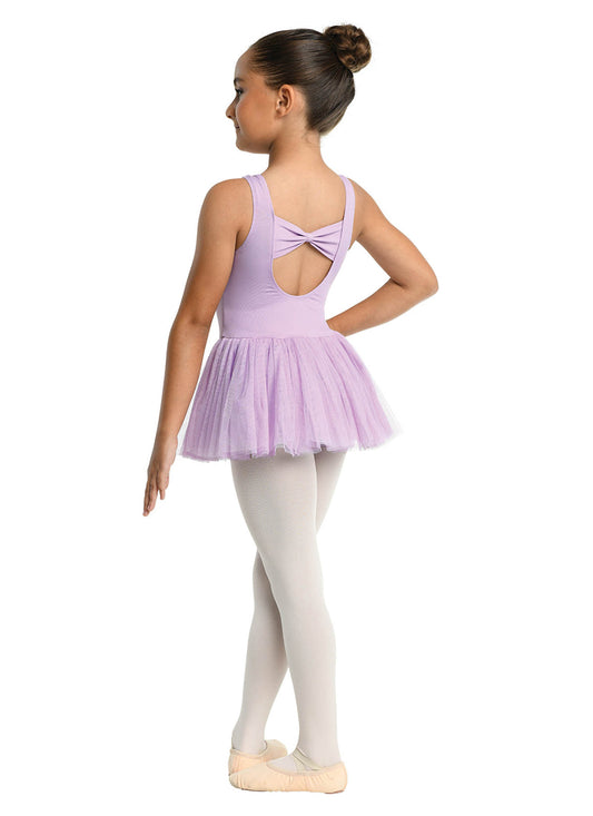 Pre-Owned Skirted leotard DanzNMotion  23208C XS 2-4 Child Ballet Tap Jazz