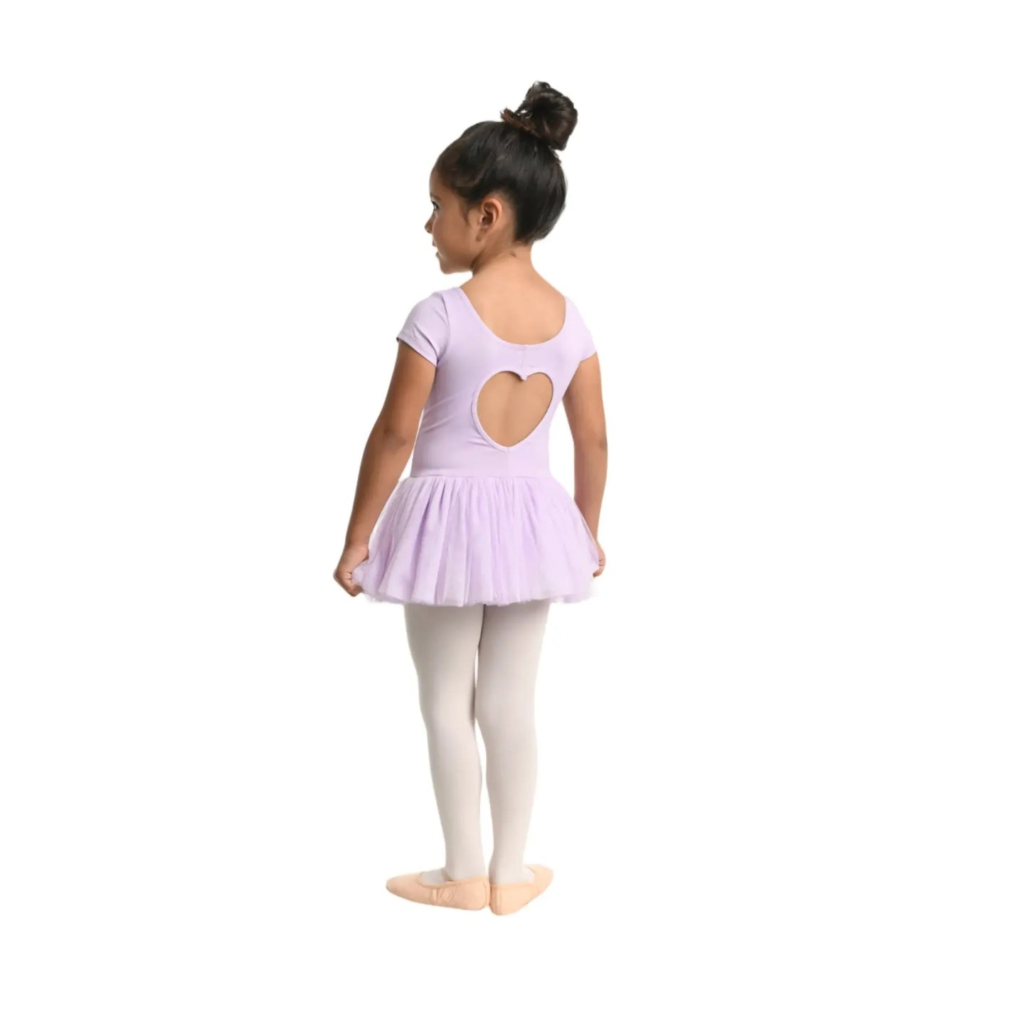 Pre-Owned Leotard Dress Danz N Motion 23209C 6x-7 Child Lavender Ballet Jazz