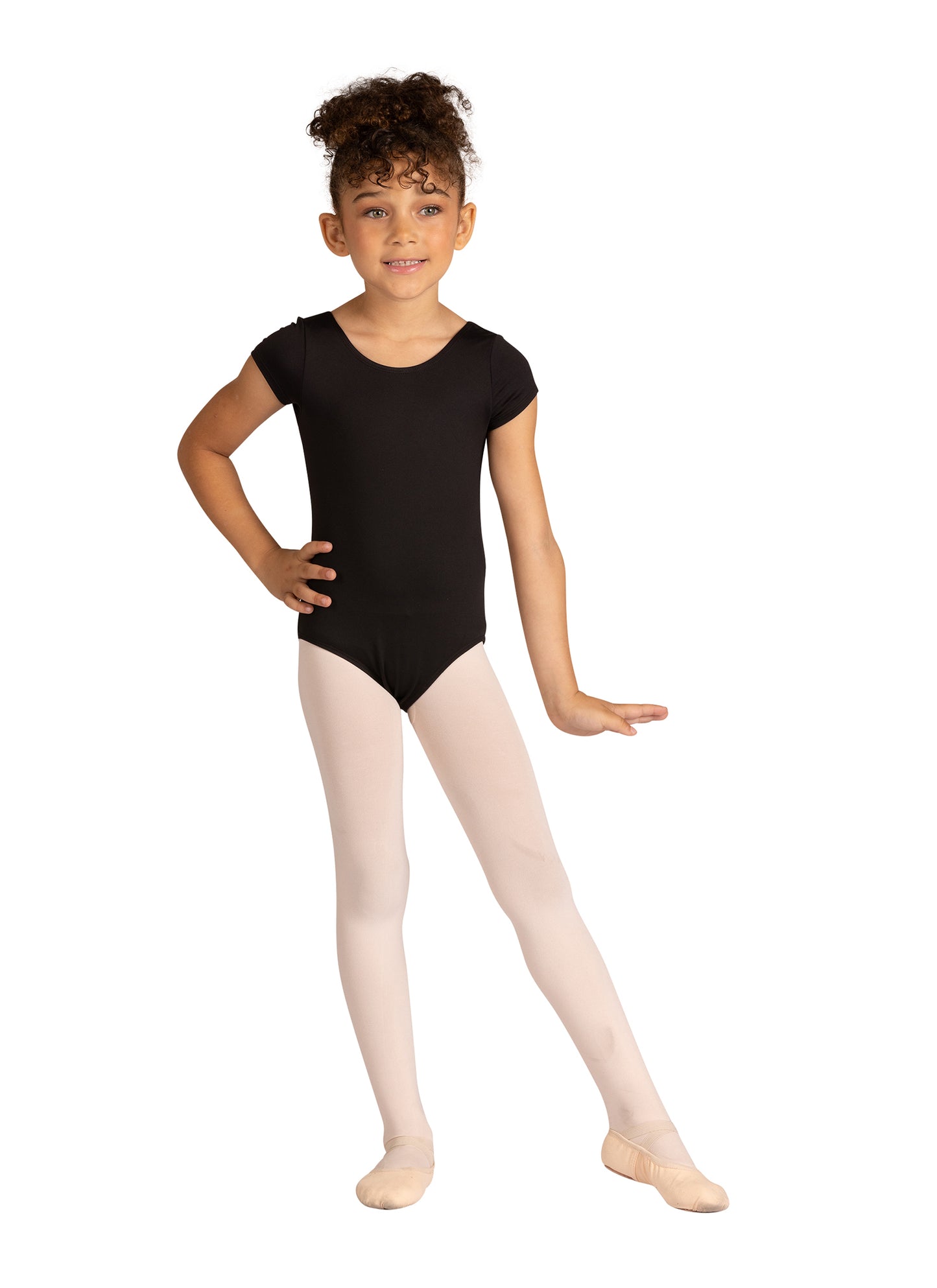 New Leotard Danz N Motion 24127C Heart Back Short Sleeve Child Sizes Ballet Jazz