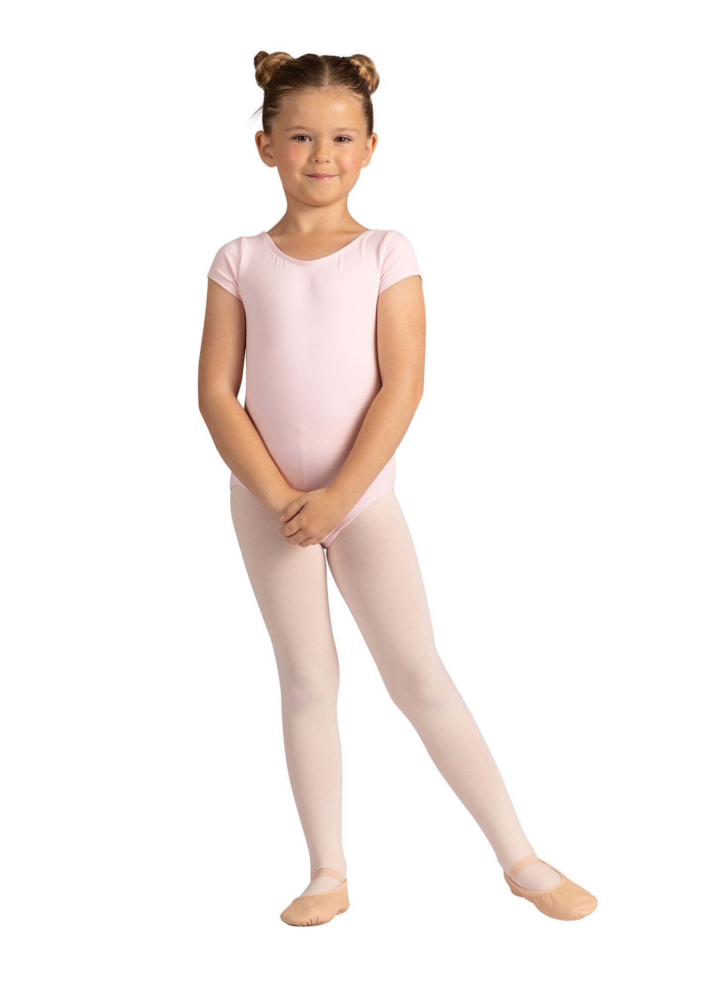 New Leotard Danz N Motion 24127C Heart Back Short Sleeve Child Sizes Ballet Jazz