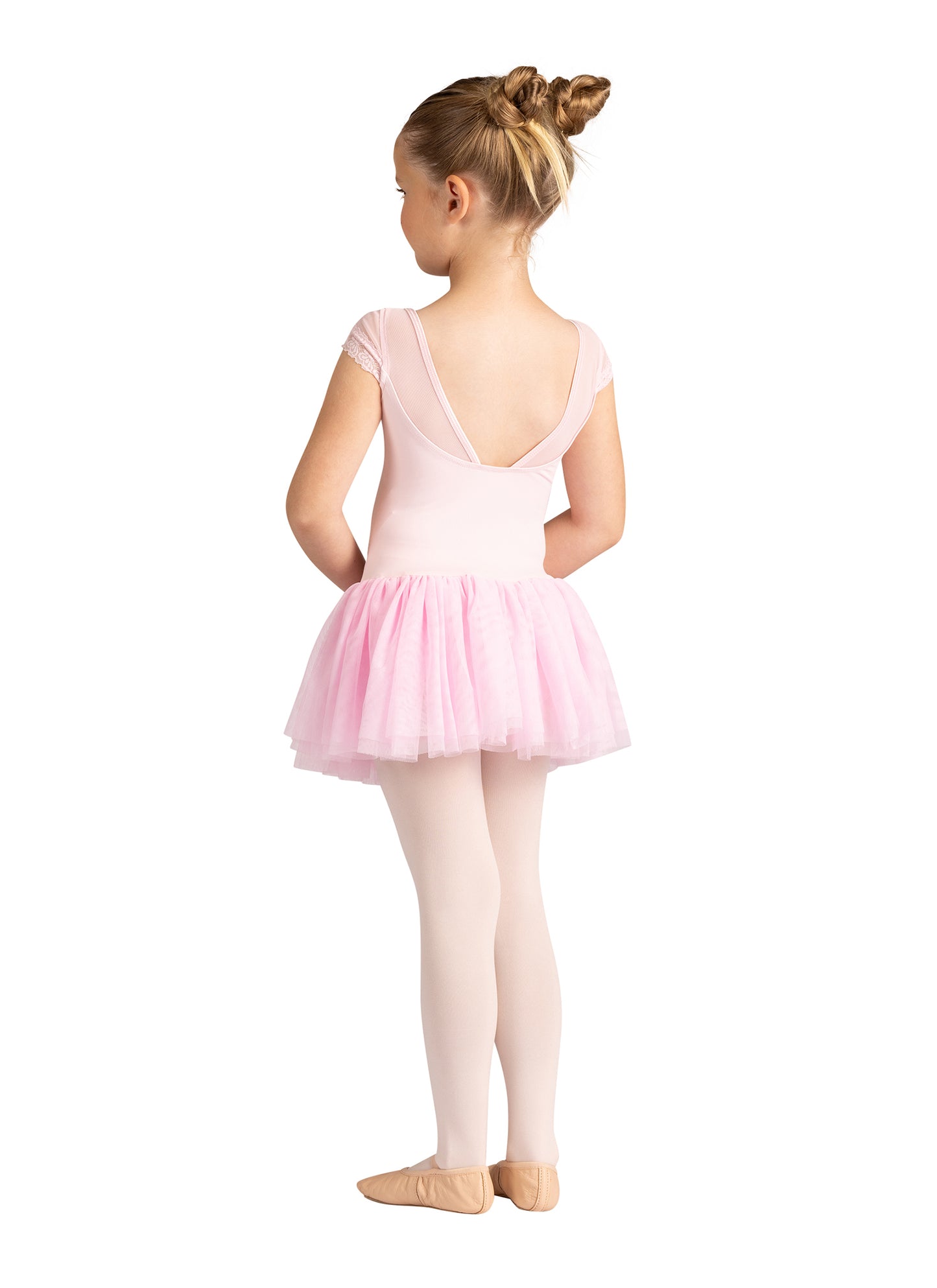 NEW Dance Dress DanzNMotion 24205C Sharlett Cap Sleeve Mesh