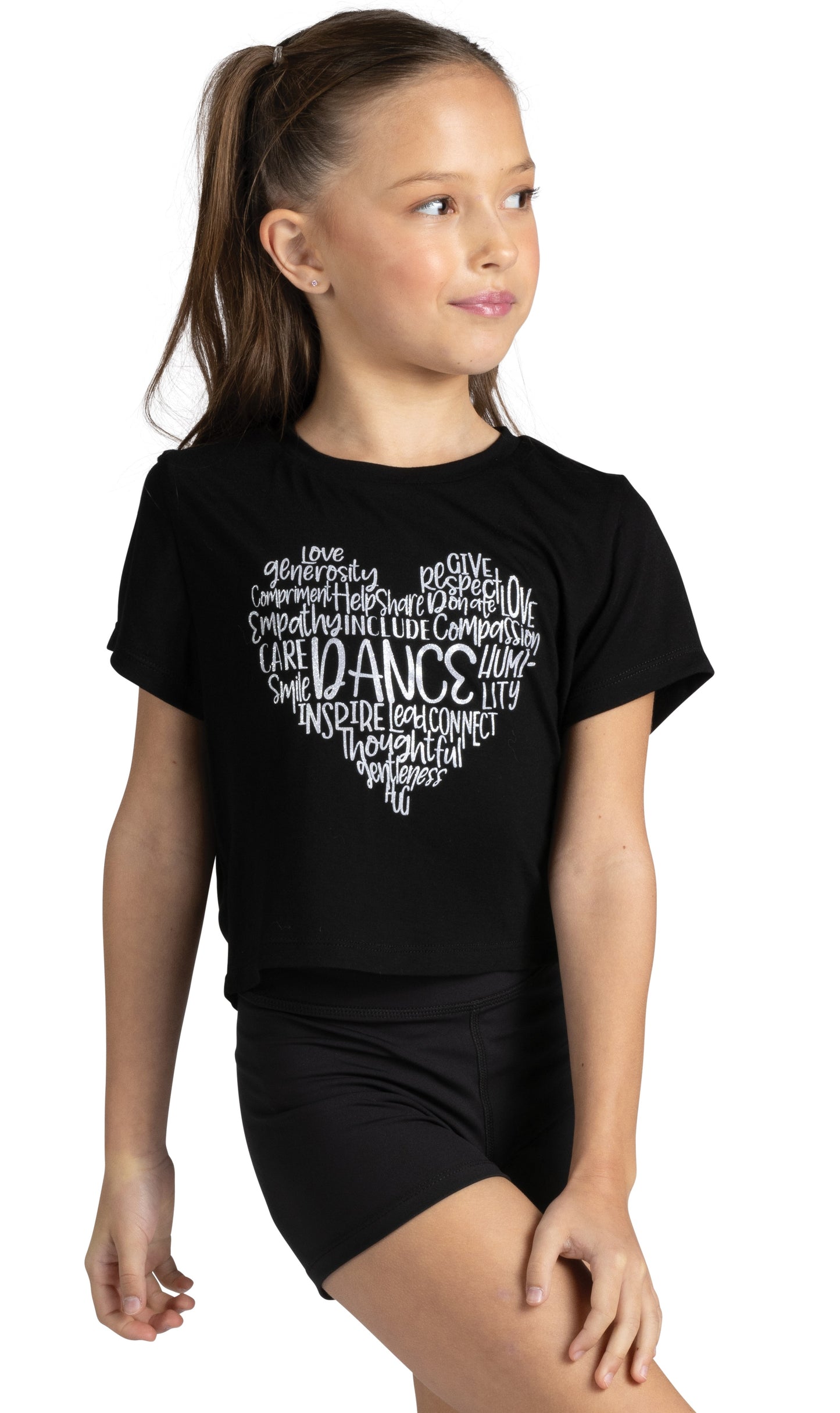 New Crop Top Danz N Motion 24319C Expressions Tee