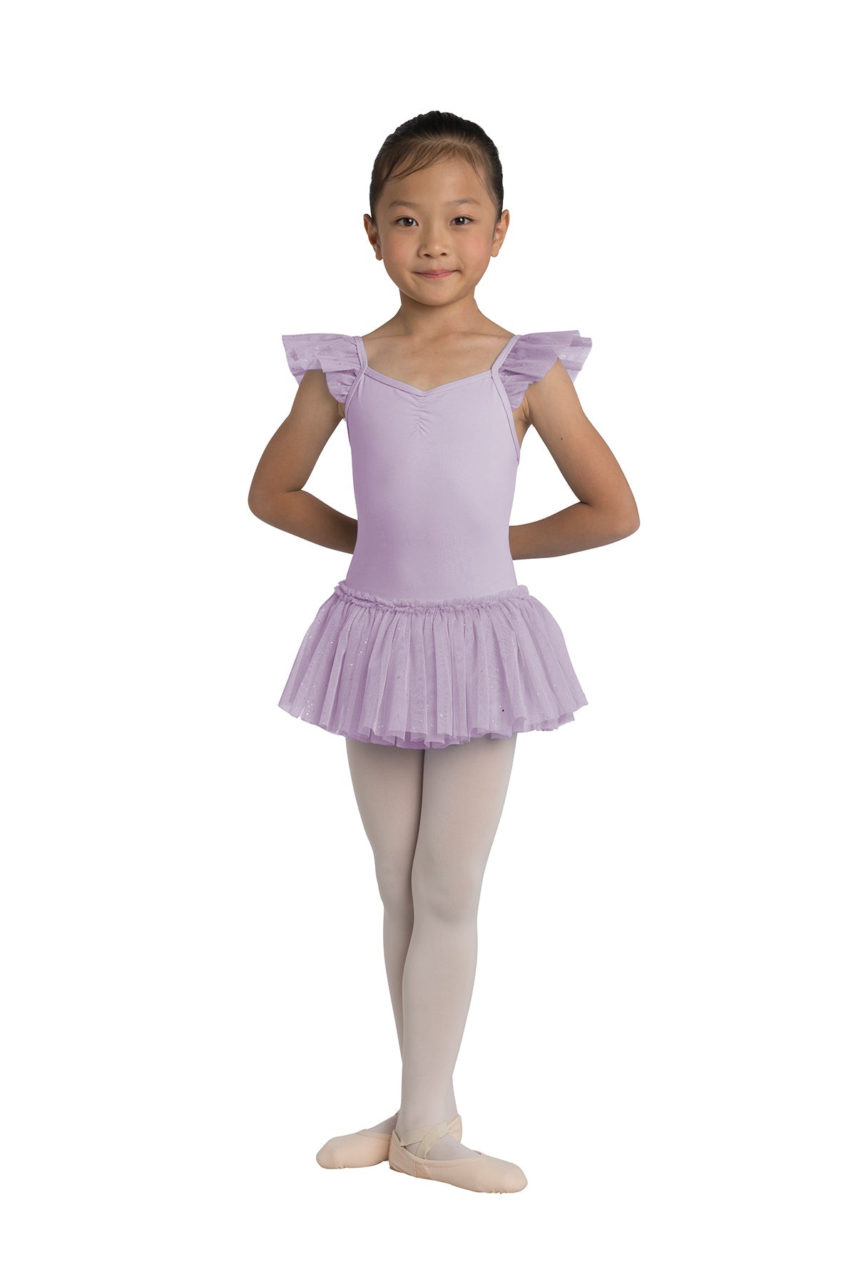 New Leotard Dress Danz N Motion 2462C-Penelope Dress Glitter