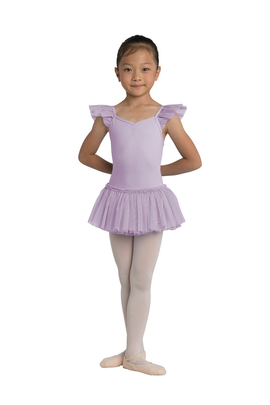 Pre-Owned Tutu Dress Danshuz 2462 Medium Child Lavender Ballet Tap Sparkle