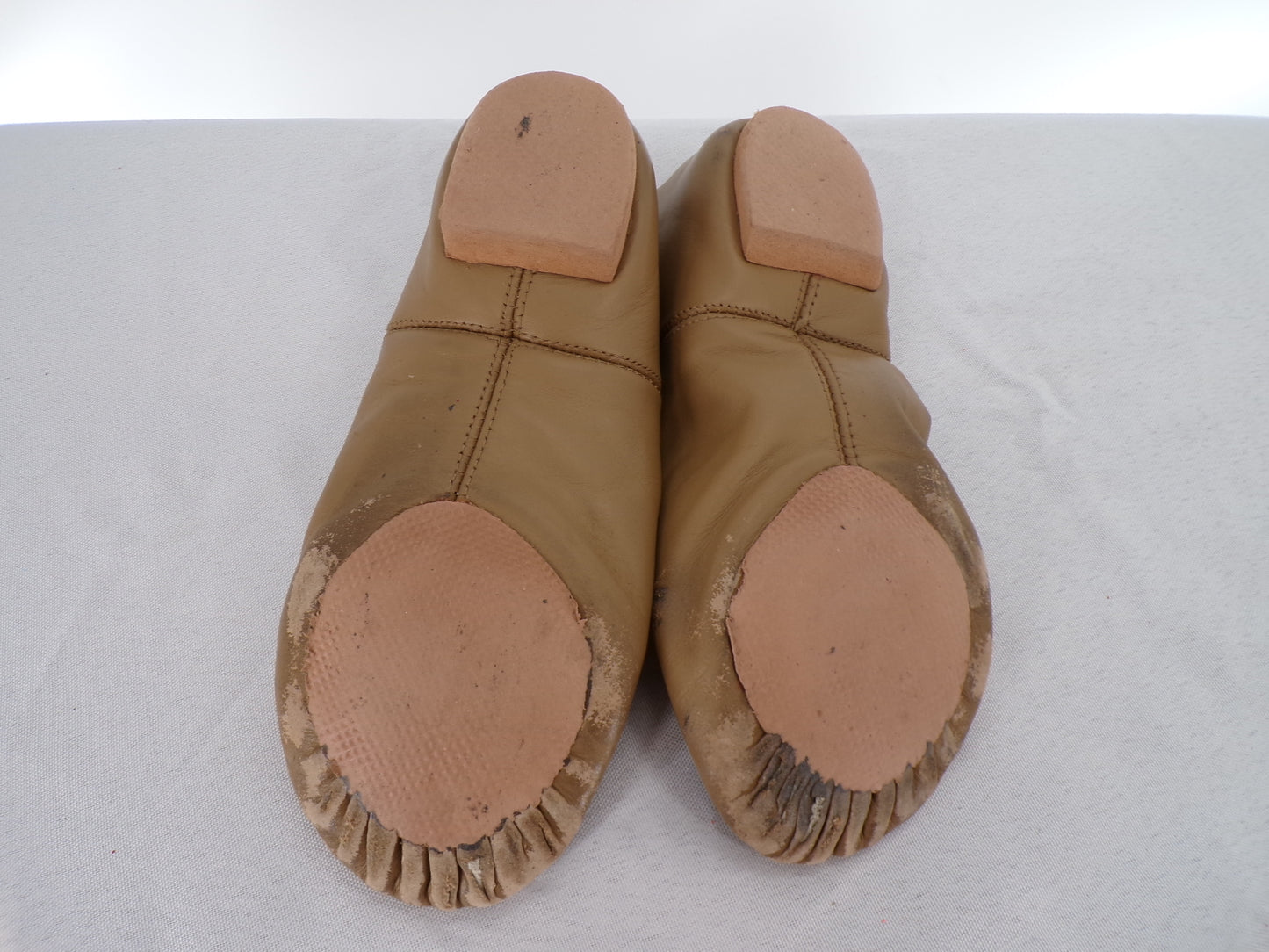 Pre-Owned Jazz Shoes Unbranded Big Kid 2M Slip On Leather Top Elastic