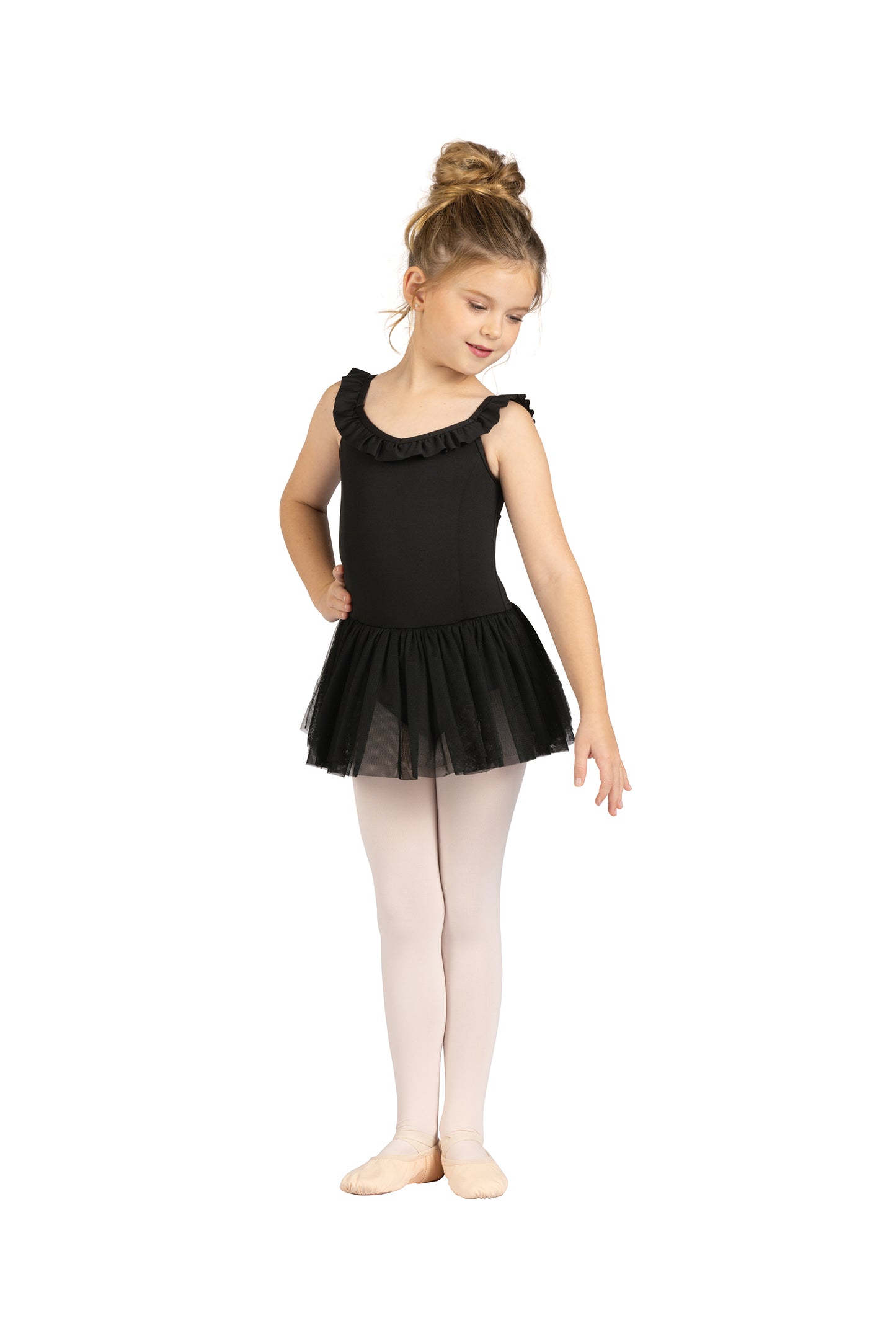 NEW Leotard Dress Danz N Motion Babette 25206C Ruffle Trim