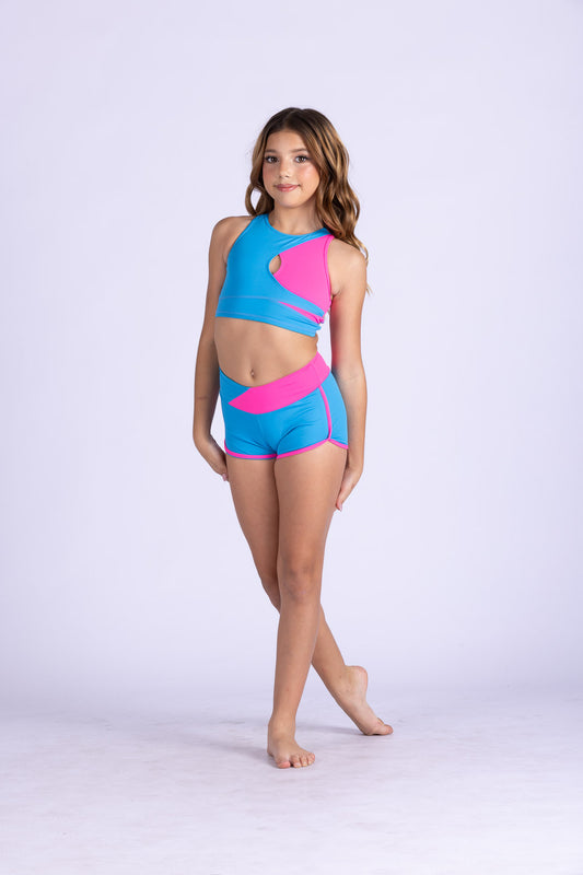 NEW Convention Wear Lily Shorts - 2 Tone DanzNMotion 25401C