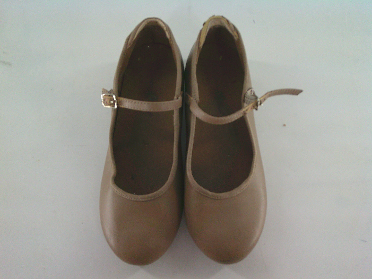 Pre-Owned Tap Shoes Dancing Fair Kids 1M Mary Jane Leather Buckle Student
